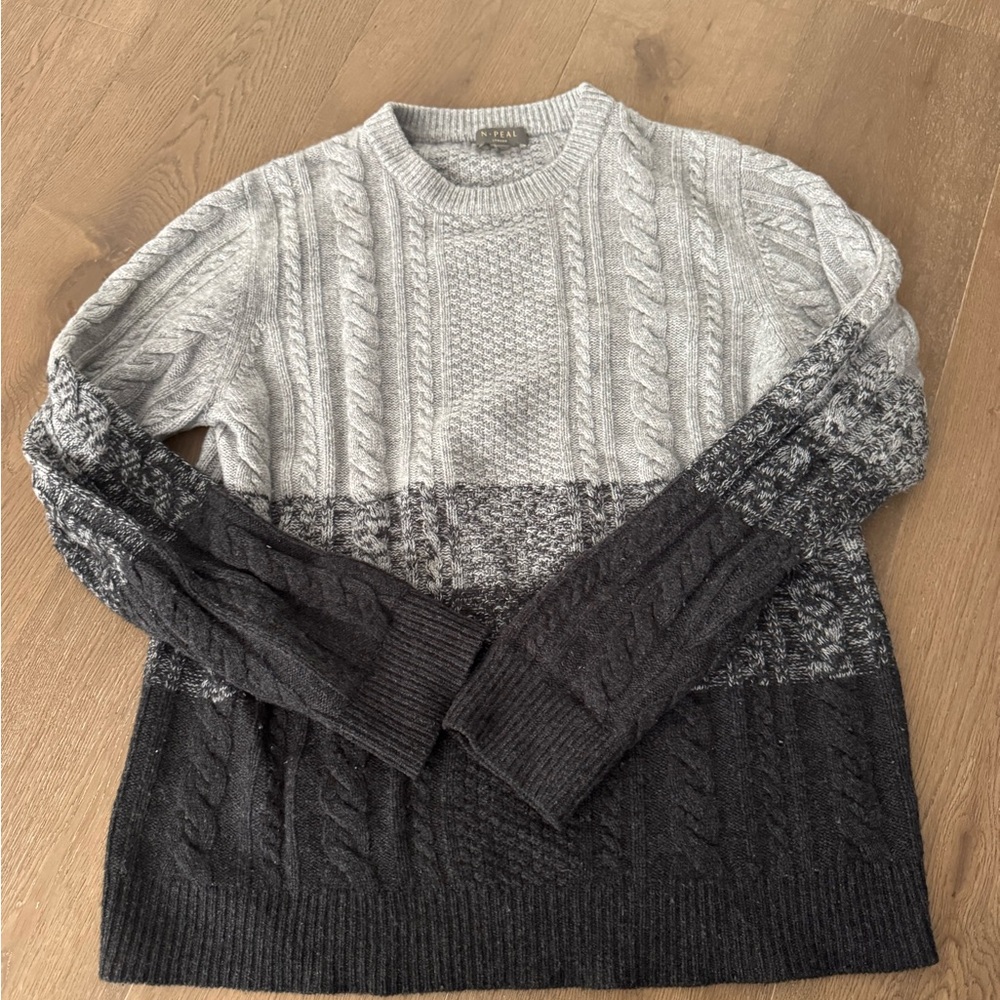 N Peal Cashmere Cable Knit Sweater